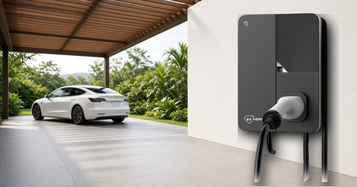 EV HERO Wall Charger Midnight